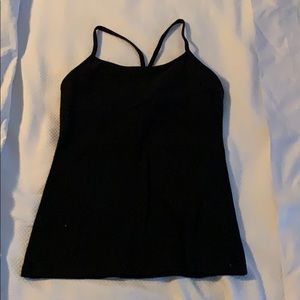 Black workout tank